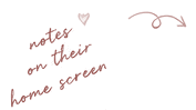 notes on their home screen